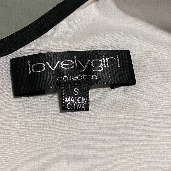 Lovelygirl Light Pink and Black Dress, Small - Picture 5 of 6